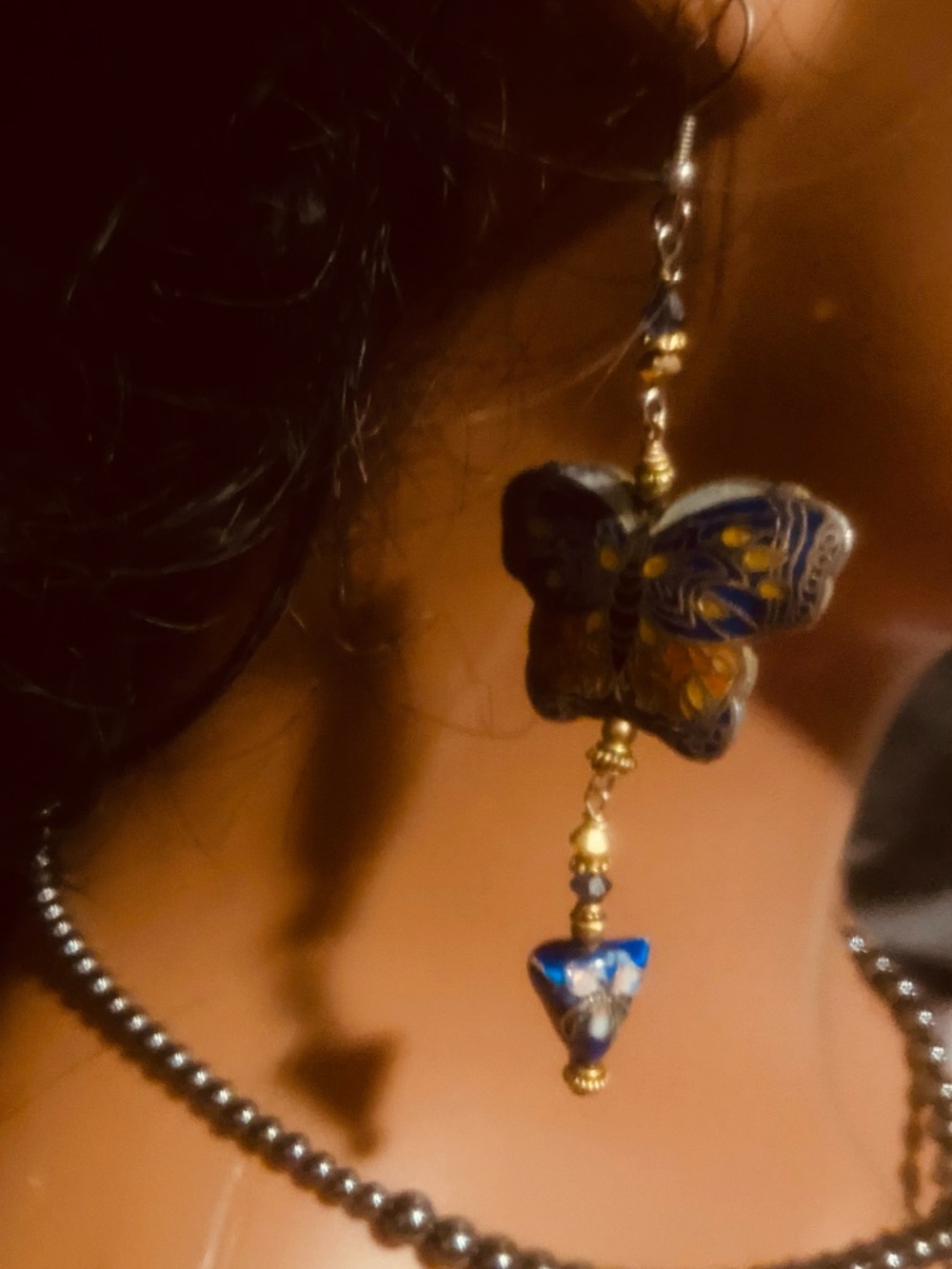Cloisonné Enamel earrings